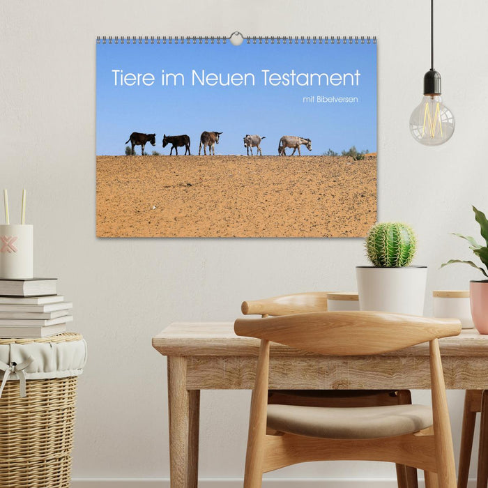 Tiere im Neuen Testament mit Bibelversen (CALVENDO Wandkalender 2025)