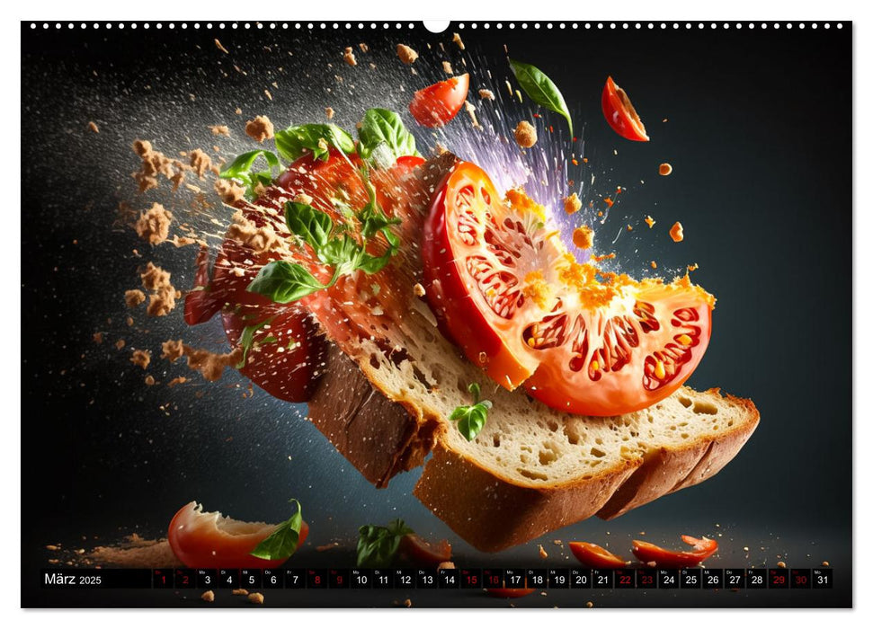 Italienische Gerichte (CALVENDO Premium Wandkalender 2025)