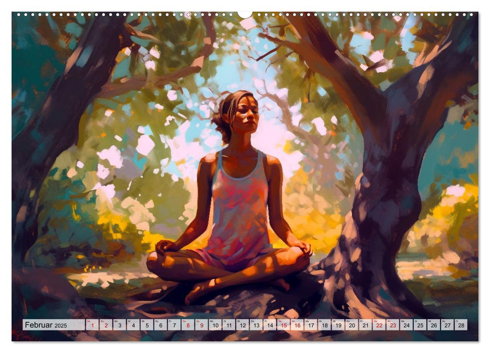 Yoga, die innere Balance (CALVENDO Wandkalender 2025)