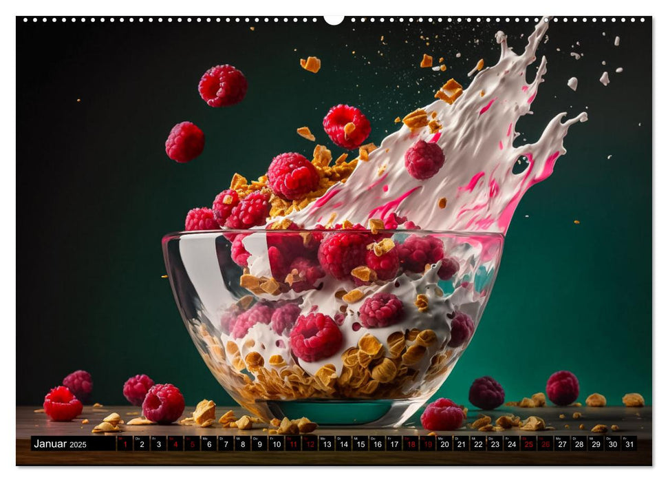 Müsli Frühstück (CALVENDO Premium Wandkalender 2025)