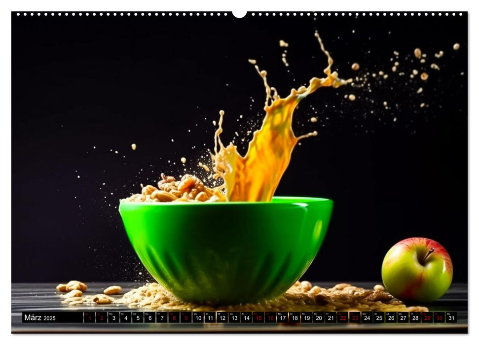 Müsli Frühstück (CALVENDO Premium Wandkalender 2025)