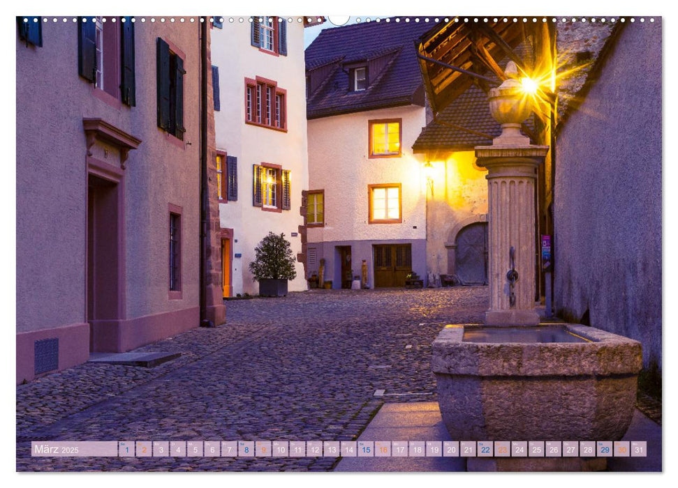 Rheinfelden bei Nacht (CALVENDO Premium Wandkalender 2025)