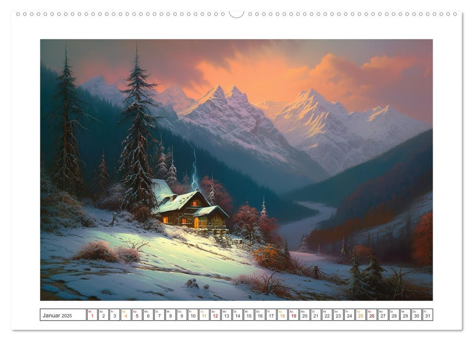 Ein Haus in den Bergen (CALVENDO Premium Wandkalender 2025)