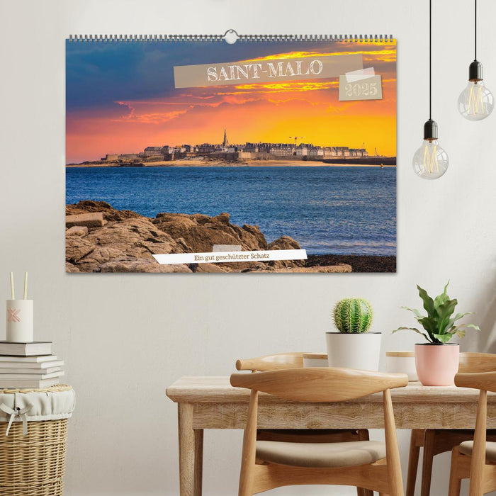 Saint-Malo - Ein gut geschützter Schatz (CALVENDO Wandkalender 2025)