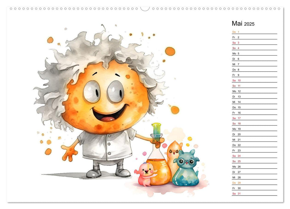 Monsterjobs - Kleine Monster, große Träume (CALVENDO Wandkalender 2025)