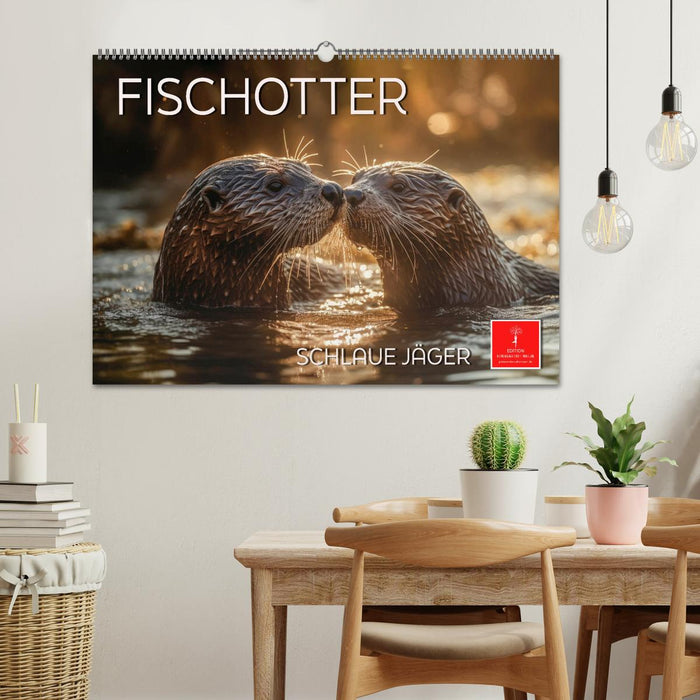 Fischotter - schlaue Jäger (CALVENDO Wandkalender 2025)