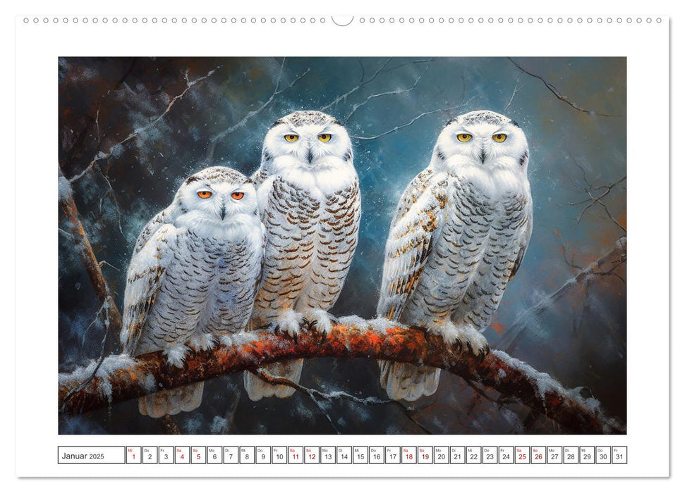 Kunstvolle Vögel (CALVENDO Wandkalender 2025)