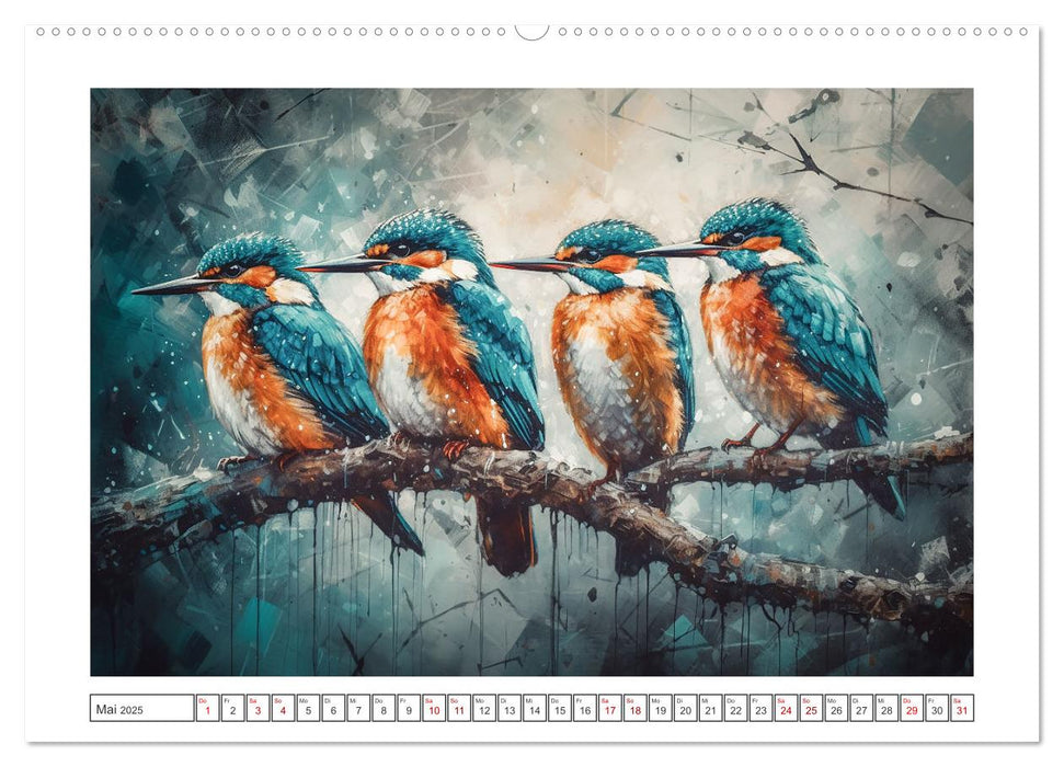 Kunstvolle Vögel (CALVENDO Wandkalender 2025)