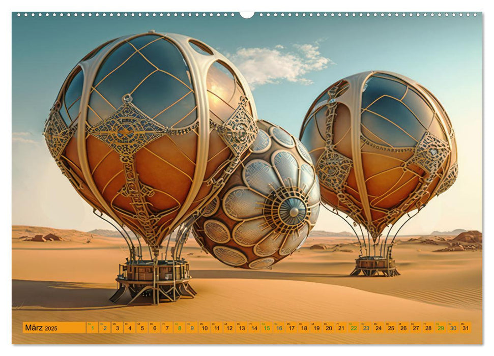 Steampunk Retro Romantik (CALVENDO Wandkalender 2025)