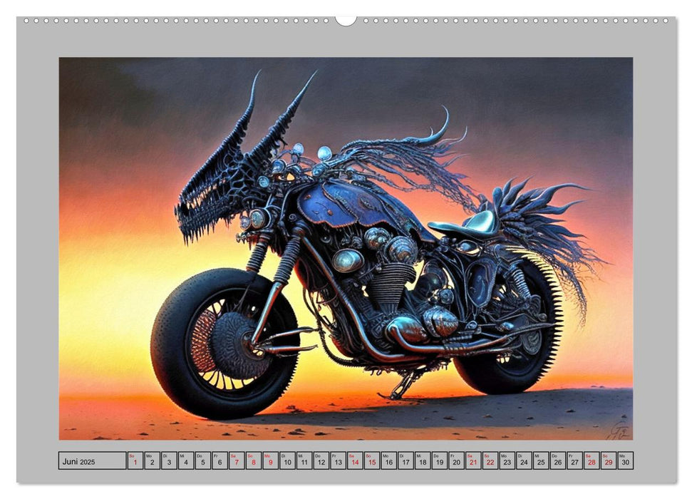 Höllisch heiße Monster Maschinen (CALVENDO Premium Wandkalender 2025)