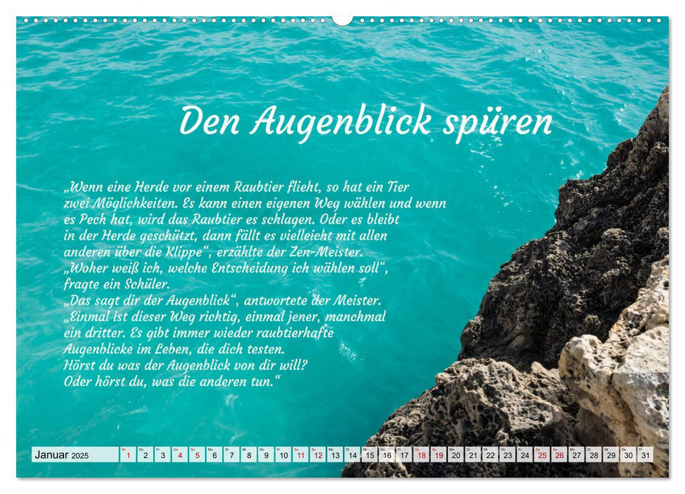 Und der Zen-Meister sprach (CALVENDO Wandkalender 2025)