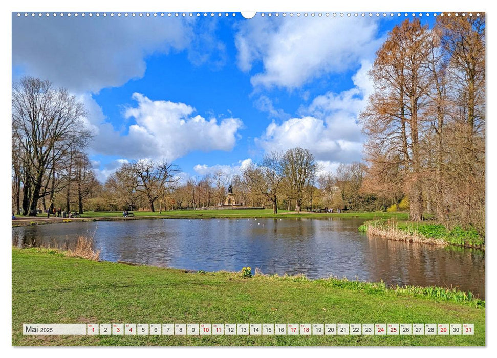 Amsterdam am Tag und bei Nacht (CALVENDO Wandkalender 2025)