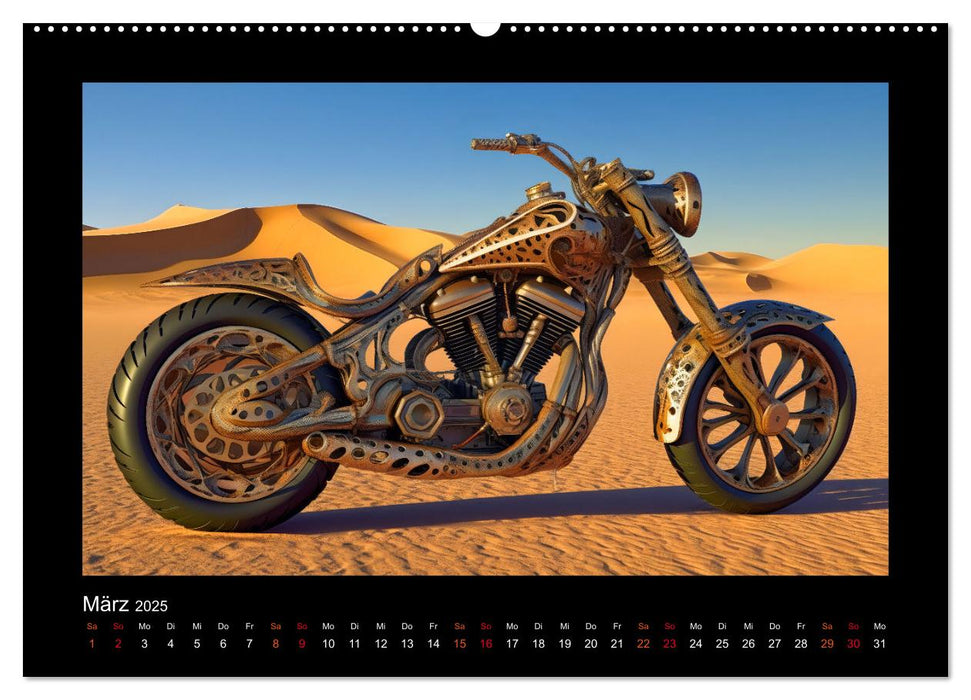 Fantasie Custom Bikes - Eine Hommage rund um den Globus (CALVENDO Wandkalender 2025)