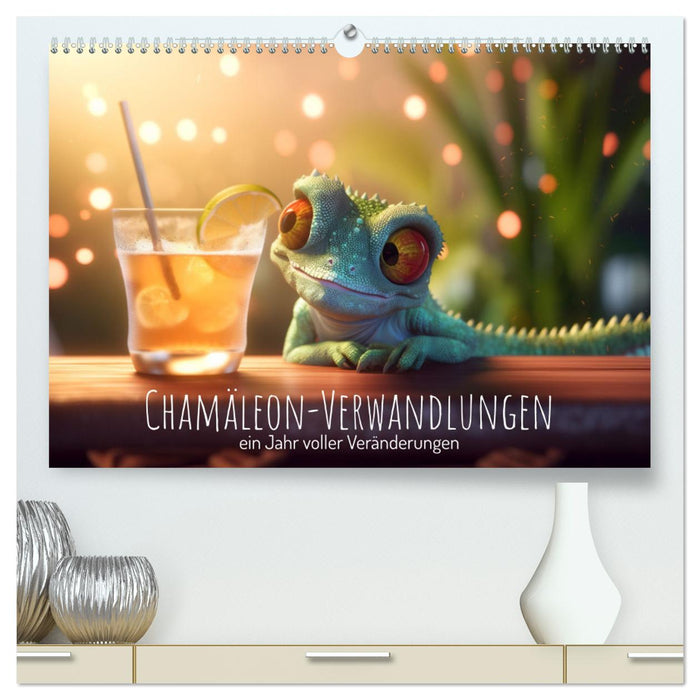 Chamäleon-Verwandlungen. Ein Jahr voller Veränderungen (CALVENDO Premium Wandkalender 2025)