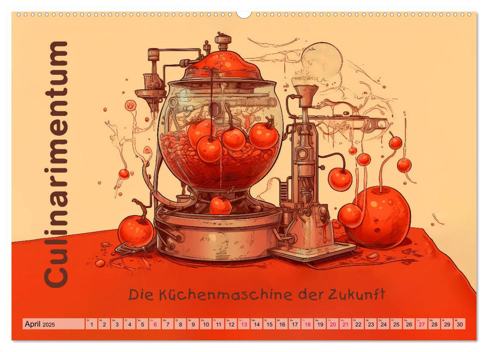 Gastronomatron - Fantasie in der Küche (CALVENDO Wandkalender 2025)