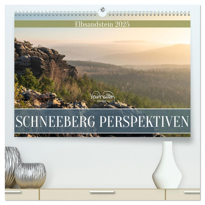 Schneeberg Perspektiven - Elbsandstein (CALVENDO Premium Wandkalender 2025)