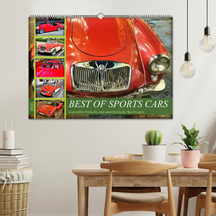 Best of Sports Cars - Legendäre britische und amerikanische Sportwagen (CALVENDO Wandkalender 2025)