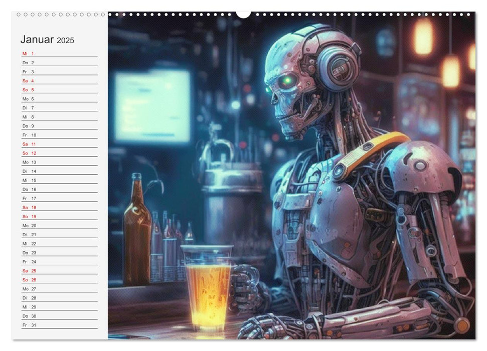 Roboter, Zukunft, Visionen. Die Arbeitskräfte von Morgen (CALVENDO Wandkalender 2025)