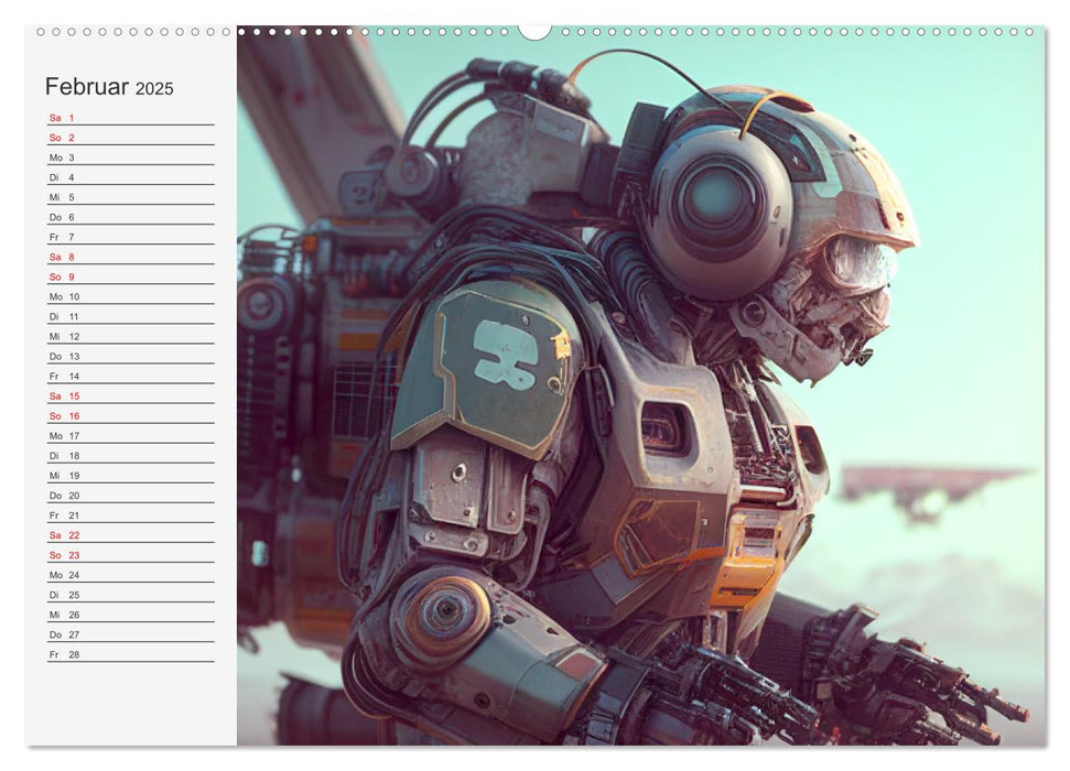 Roboter, Zukunft, Visionen. Die Arbeitskräfte von Morgen (CALVENDO Wandkalender 2025)