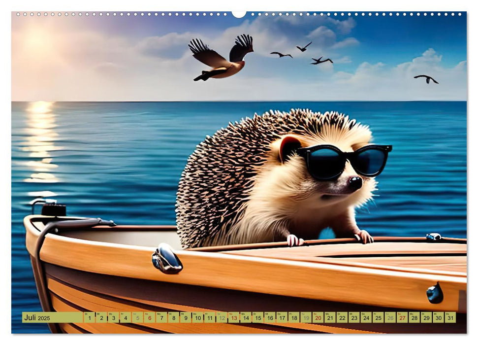 Igel-Abenteuer (CALVENDO Premium Wandkalender 2025)