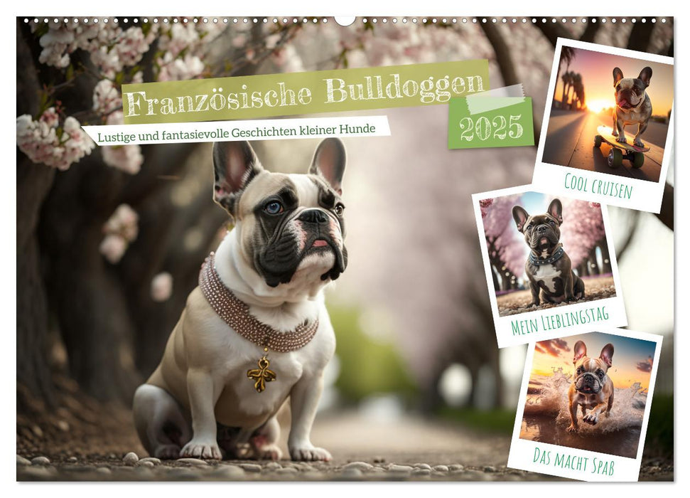 Französische Bulldoggen (CALVENDO Wandkalender 2025)