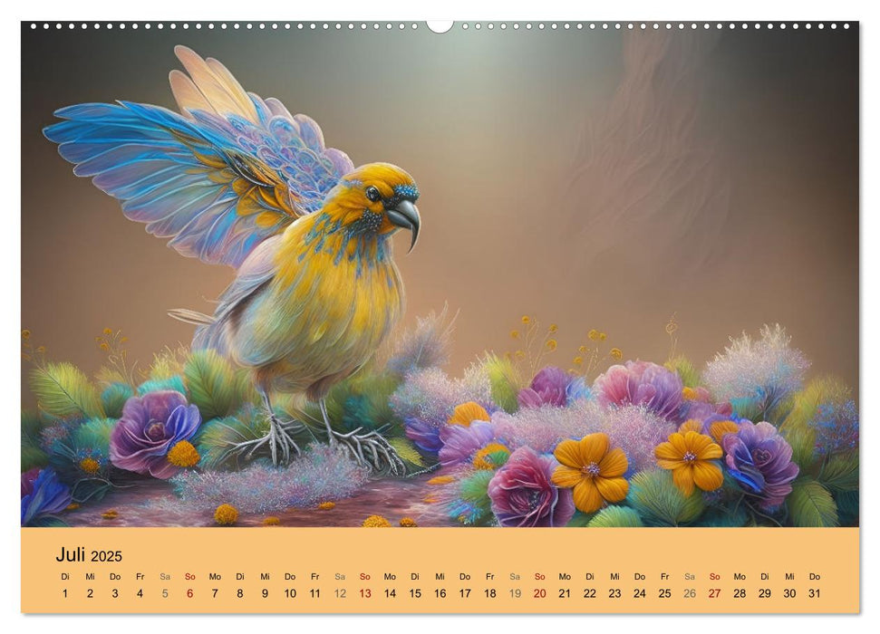 Zauberhafte Paradiesvögel (CALVENDO Premium Wandkalender 2025)