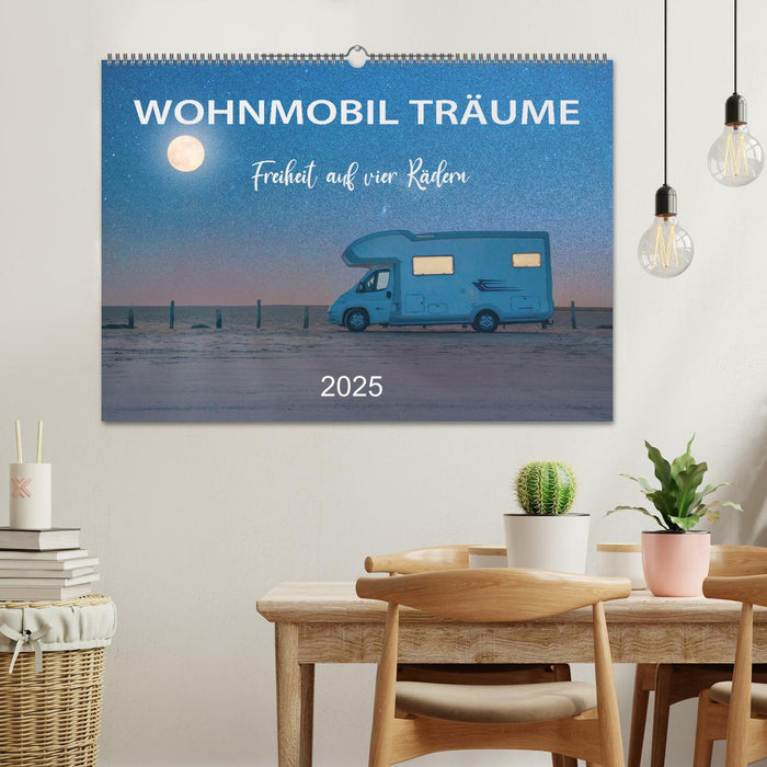 Wohnmobil Träume - Camping, Vanlife, Roadtrips (CALVENDO Wandkalender 2025)