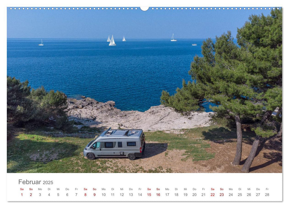 Wohnmobil Träume - Camping, Vanlife, Roadtrips (CALVENDO Wandkalender 2025)