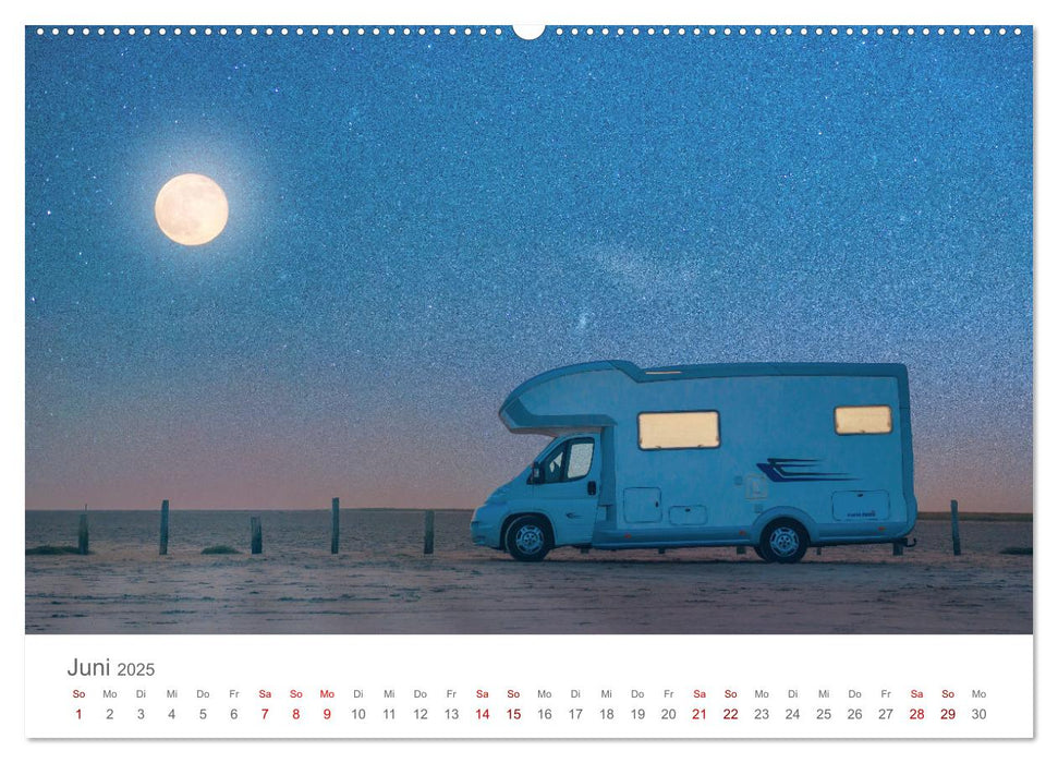 Wohnmobil Träume - Camping, Vanlife, Roadtrips (CALVENDO Wandkalender 2025)