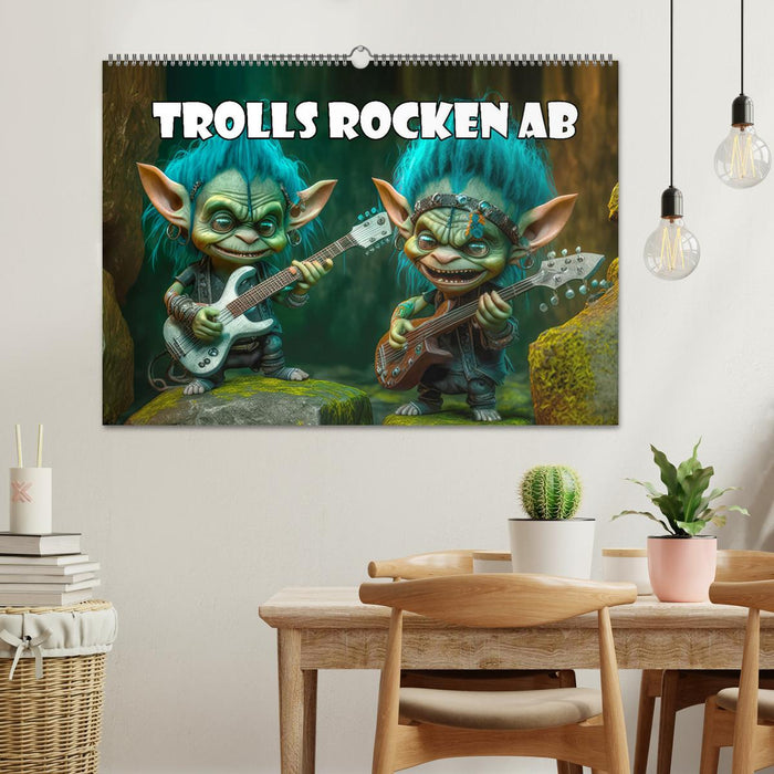 Trolls rocken ab (CALVENDO Wandkalender 2025)