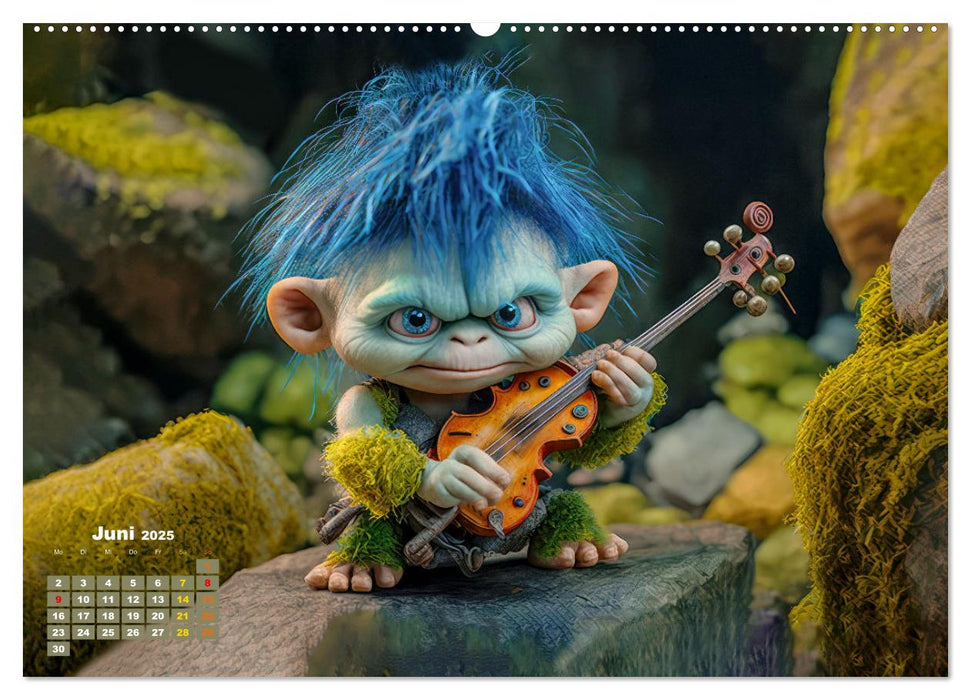 Trolls rocken ab (CALVENDO Wandkalender 2025)