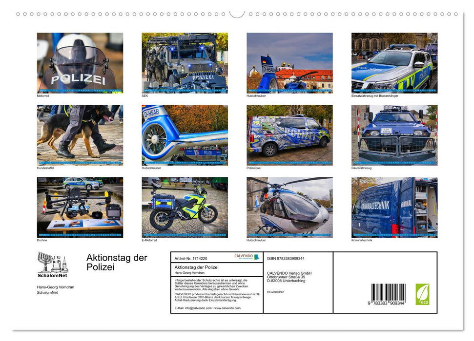 Aktionstag der Polizei (CALVENDO Premium Wandkalender 2025)