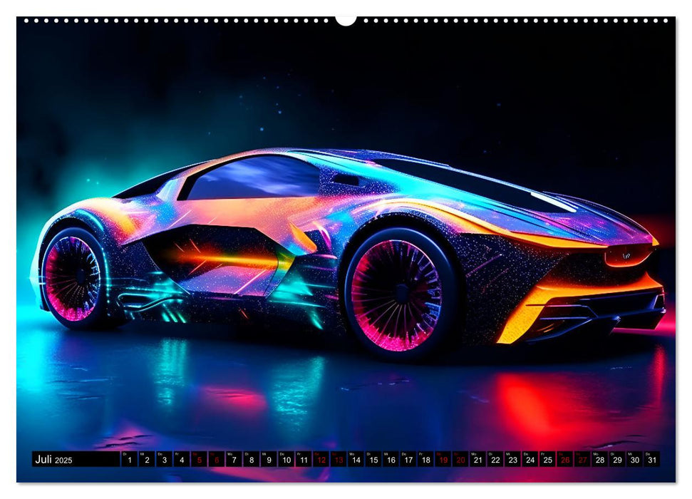 Future Vision Cars-Studio Art (CALVENDO Premium Wandkalender 2025)