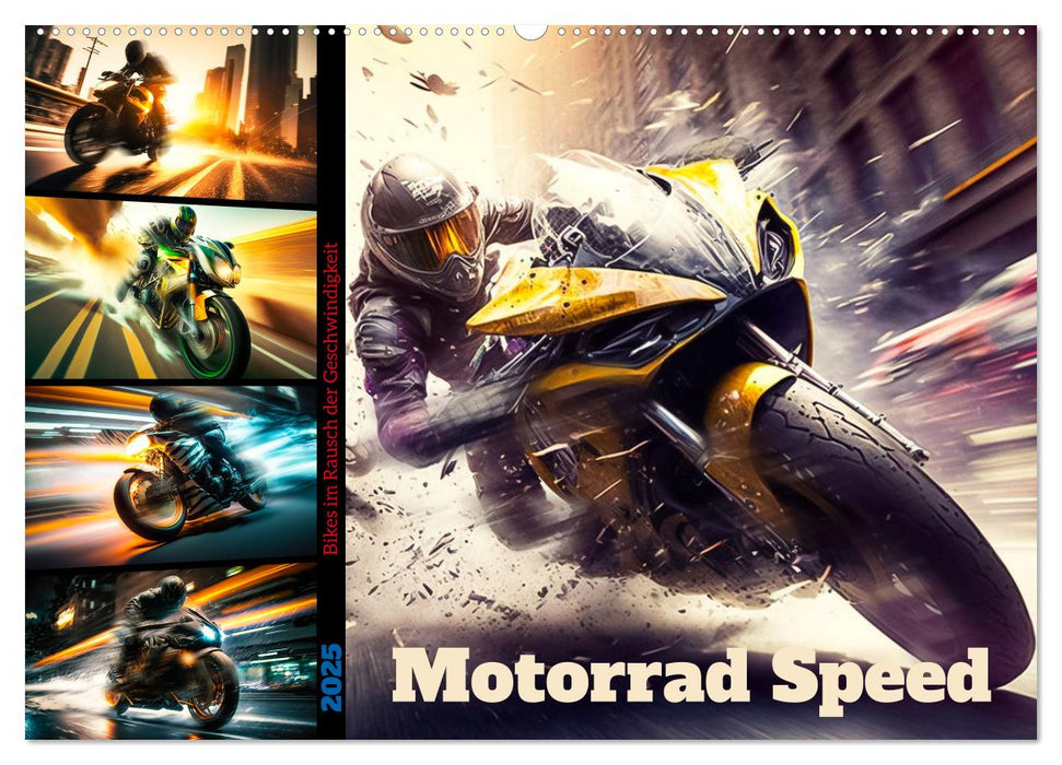 Motorrad Speed (CALVENDO Wandkalender 2025)