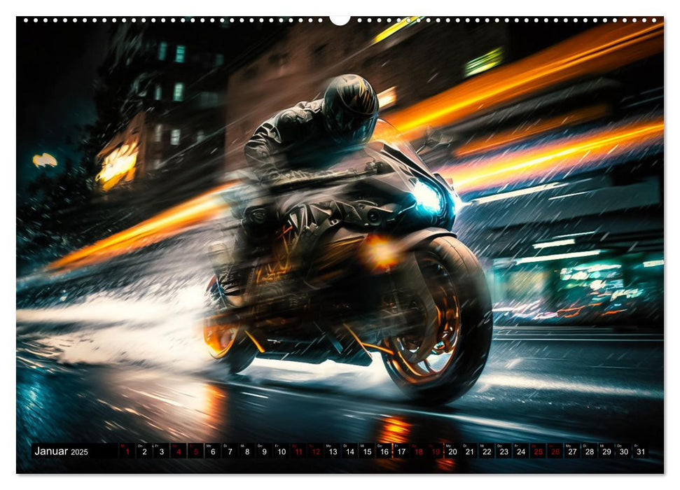 Motorrad Speed (CALVENDO Wandkalender 2025)