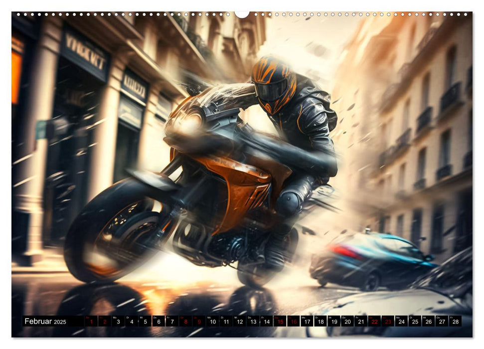 Motorrad Speed (CALVENDO Wandkalender 2025)