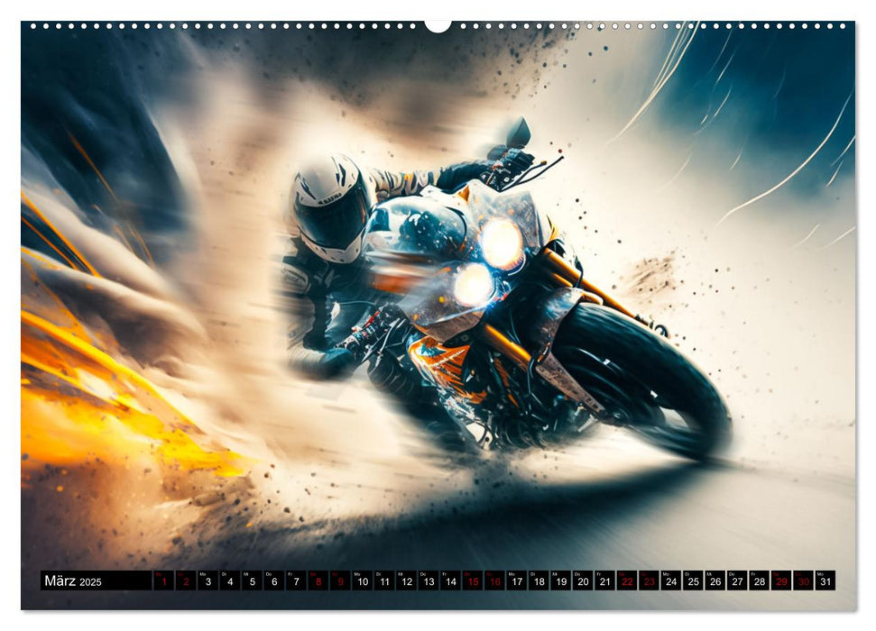 Motorrad Speed (CALVENDO Wandkalender 2025)