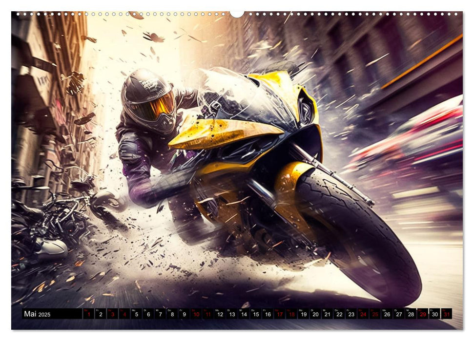 Motorrad Speed (CALVENDO Wandkalender 2025)