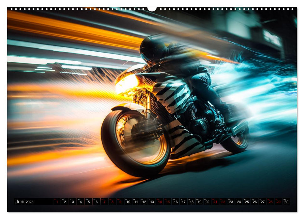 Motorrad Speed (CALVENDO Wandkalender 2025)