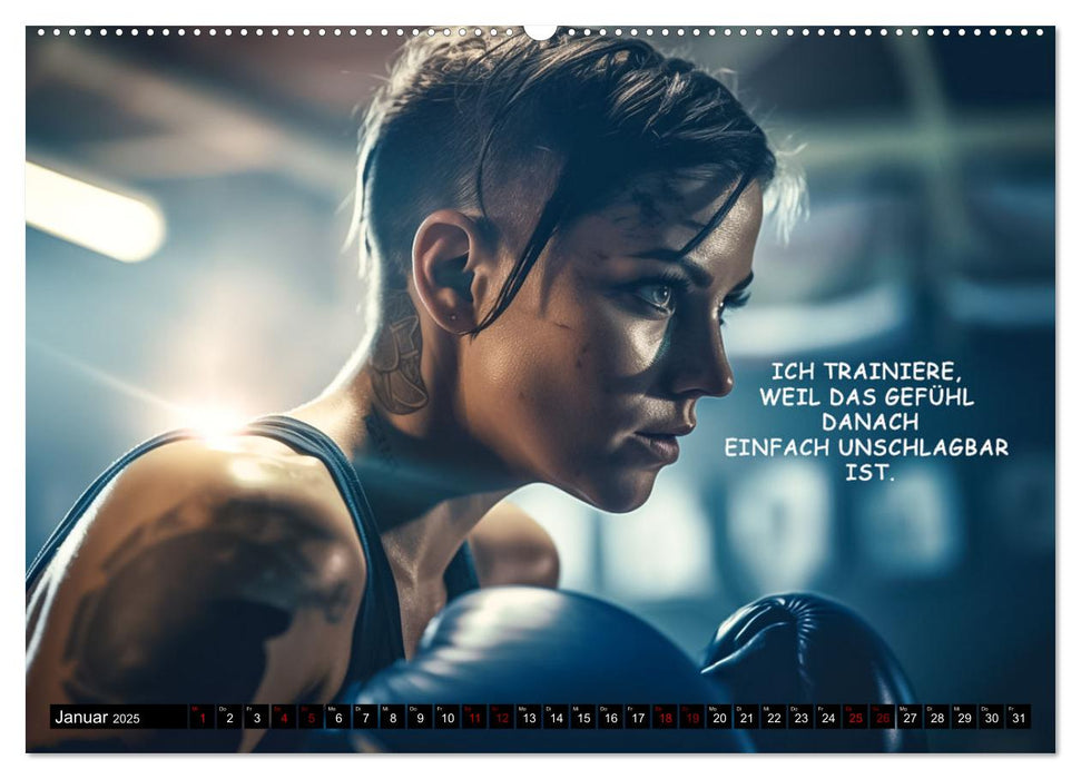 Motivation und Boxen (CALVENDO Wandkalender 2025)