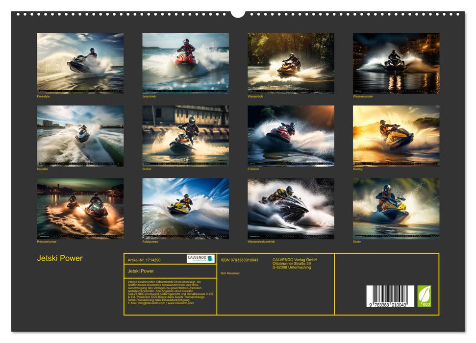 Jetski Power (CALVENDO Premium Wandkalender 2025)