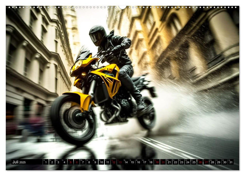 Motorrad Speed (CALVENDO Premium Wandkalender 2025)