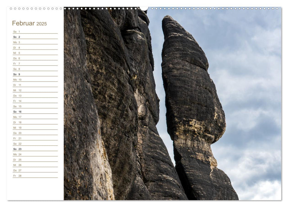 Frienstein Perspektiven - Elbsandstein (CALVENDO Wandkalender 2025)