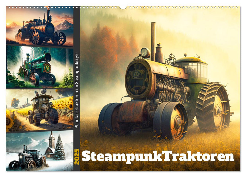 Steampunktraktoren (CALVENDO Wandkalender 2025)