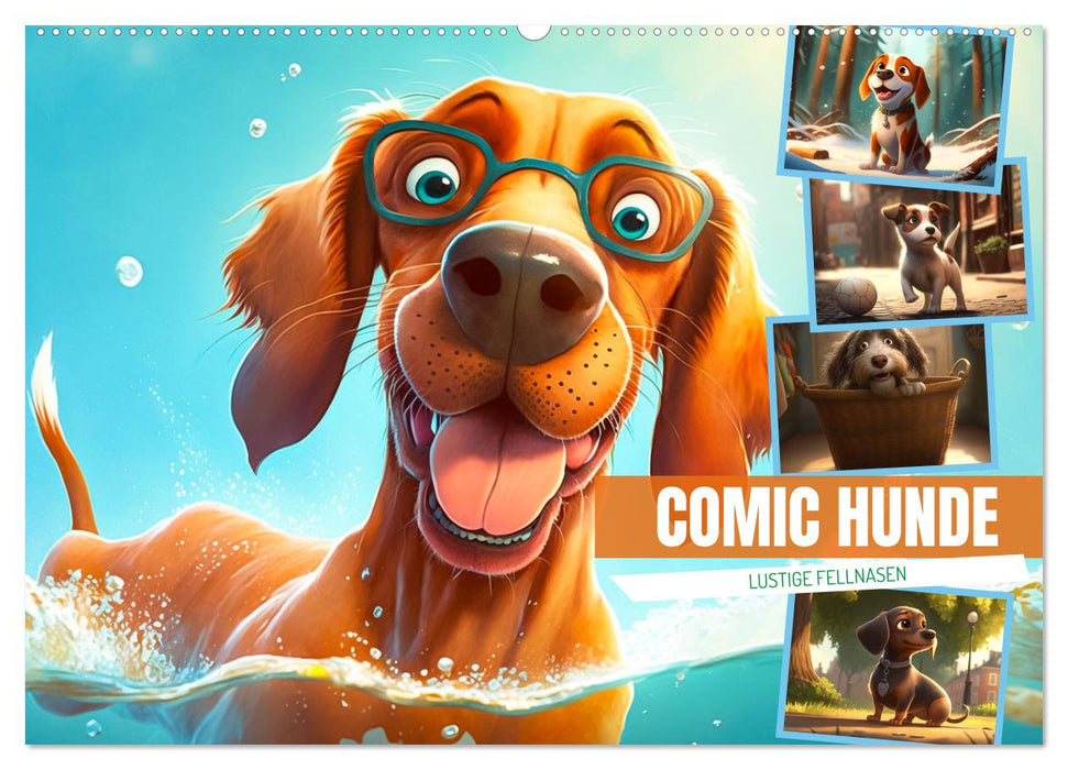 Comic Hunde (CALVENDO Wandkalender 2025)