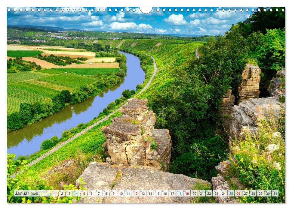 Romantische Orte am Neckar (CALVENDO Wandkalender 2025)