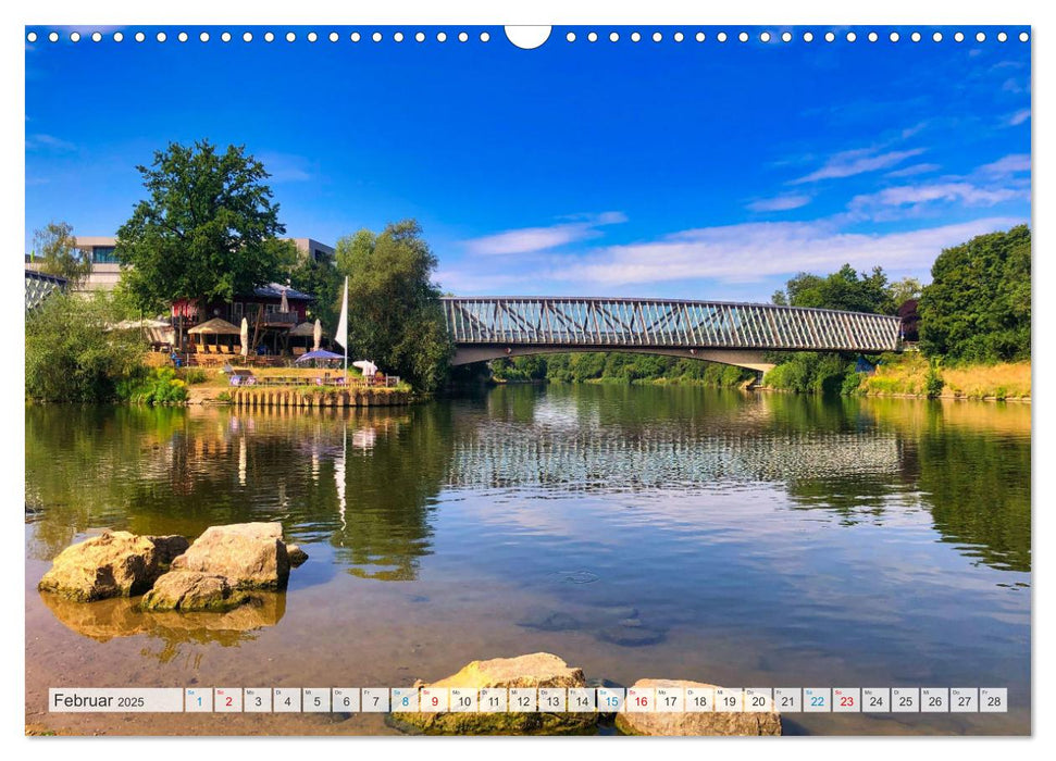 Romantische Orte am Neckar (CALVENDO Wandkalender 2025)