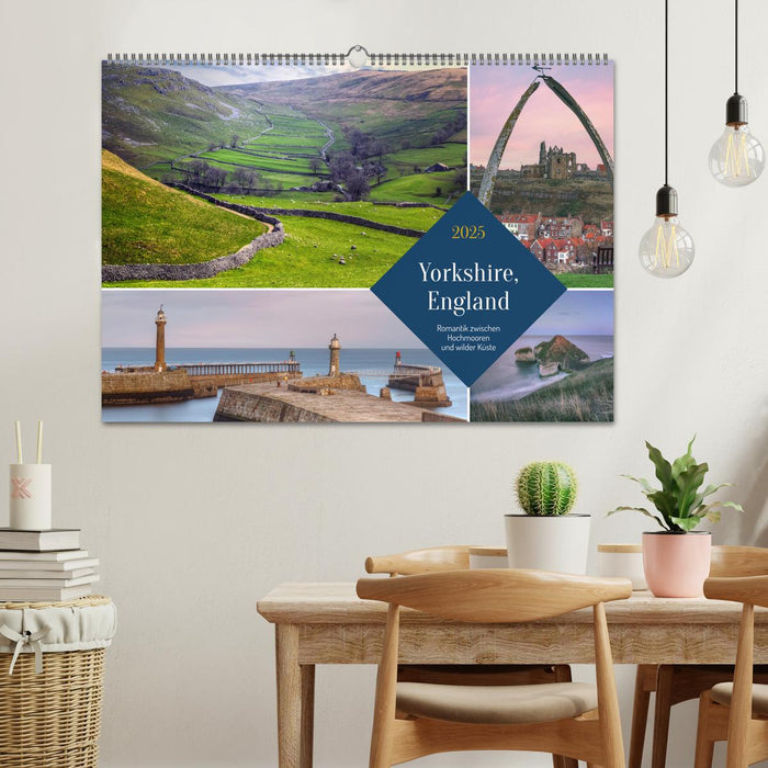 Yorkshire, England: Romantik zwischen Hochmooren und wilder Küste (CALVENDO Wandkalender 2025)