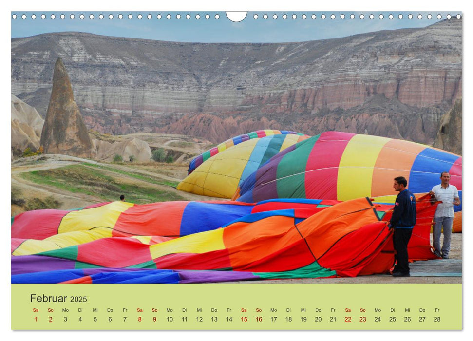 Ballonfahrt in Kappadokien (CALVENDO Wandkalender 2025)