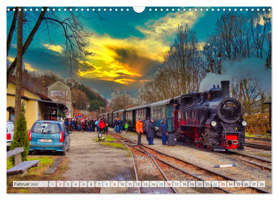 Auf Schienen übers Land (CALVENDO Wandkalender 2025)